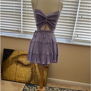 Bond Dress for summer! Wrap around cotton lavender